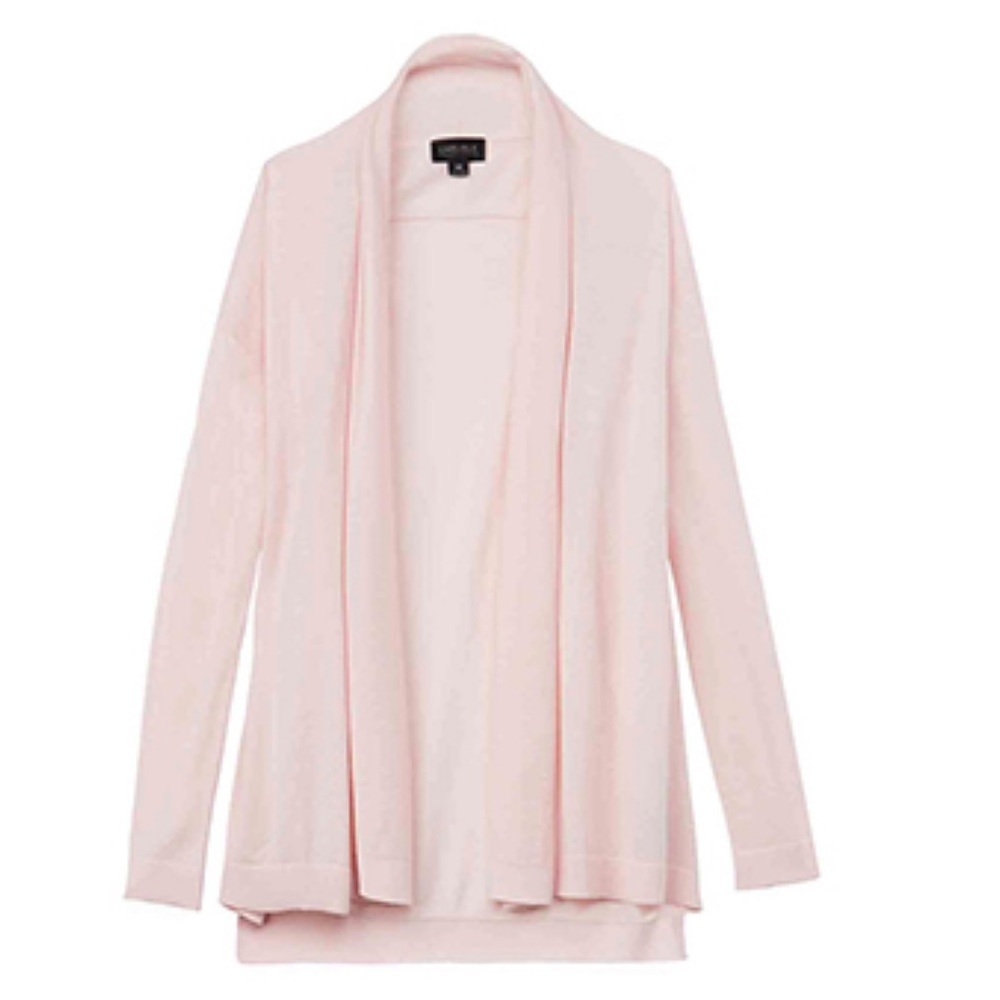 Carlisle Collection Knights Super Soft Shell Cashmere Open Cardigan Sweater M